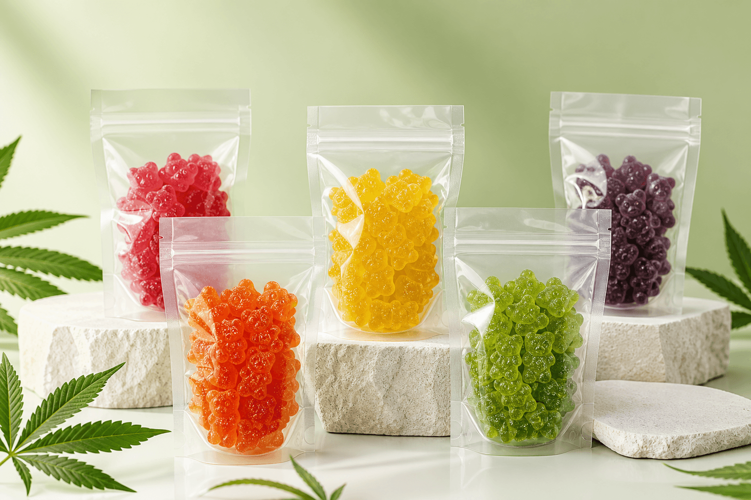 Gummies THC premium — gommes gélifiées colorées